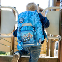 Beckmann Skoletaske Classic Blue Light Blå