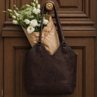 Depeche Skuldertaske Golden Chic Brun