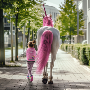 Ergobag Skoleväska Prime CloudBear Rosa