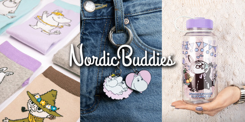 Accessoarer med Mumintrollen från Moomin by Nordic Buddies. Se urvalet på neye.se