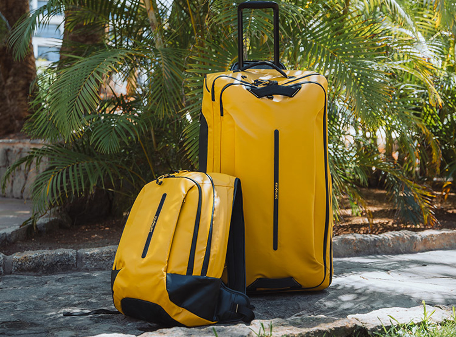 Samsonite kufferter, rejsetaske og rygsæk i gul. Lær Samsonite at kende i deres brandunivers på neye.dk