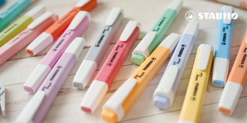 Stabilo highlighters. Stort udvalg af Stabilo tuscher og farver på neye.dk