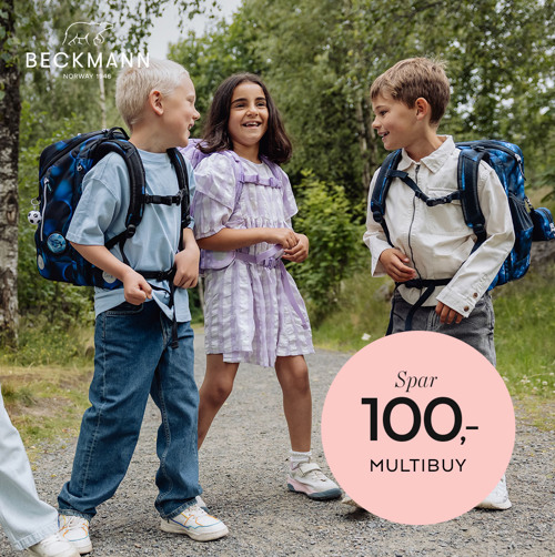 Beckmann multibuy tilbud. Køb penalhus eller gymnastiktaske sammen med skoletasken og spar.